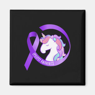 Funny Epilepsy Awareness Unicorbon 1 Magnet