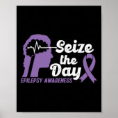 Funny Epilepsy Awarze The Day Ribbon Poster (Vorne)