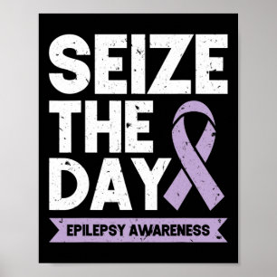 Funny Epilepsy Awarze The Day Ribbon Poster