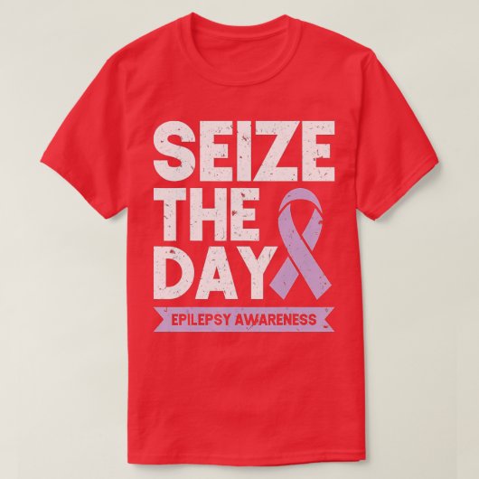 Funny Epilepsy Awarze The Day Ribbon  T-Shirt (Design vorne)