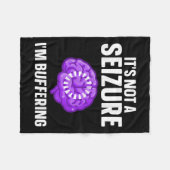 Funny Epilepsy Design Men Women Epilepsy Aware Fleecedecke (Vorderseite (Horizontal))
