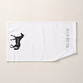 Funny Equestrian Black Horse Name Horse Show Handtuch (Handtuch)