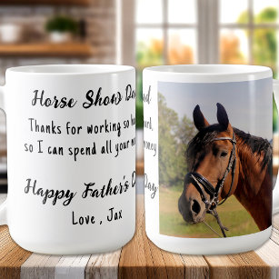 Funny Equestrian Life Custom Foto Horse Lover Kaffeetasse