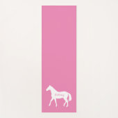 Funny Equestrian Workout Fitness Rosa Name Pferd Yogamatte (Vorderseite)