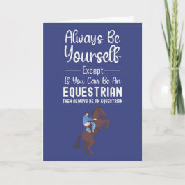 Funny Equine Cards Equestrian Animal Horse Cute Karte