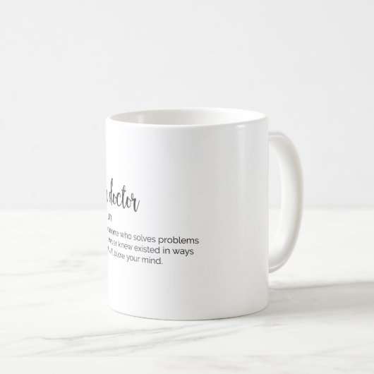Funny ER Doctor Definition Kaffeetasse (VorderseiteRechts)