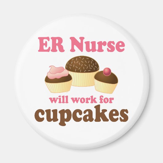 Funny ER Krankenschwester Magnet (Vorne)
