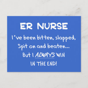 Funny ER Nurse Geschenke Postkarte