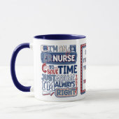 Funny ER Nurse immer gleich Spaß im Notfall Tasse (Links)