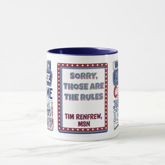 Funny ER Nurse immer gleich Spaß im Notfall Tasse (Zentrum)