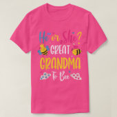 Funny Er oder sie, was wird es große Oma sein?  T-Shirt (Design vorne)
