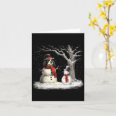 Funny Er Spaniel Dog In The Snow Tree Christmas Wi Karte (Gelbe Blume)