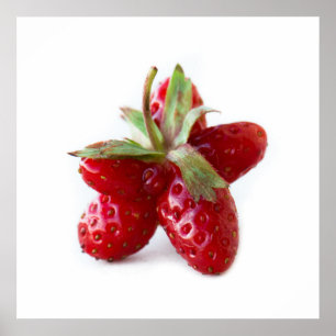 Funny Erdbeere Poster