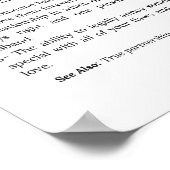 Funny Eriage Definition Typografie Zitat Poster (Ecke)