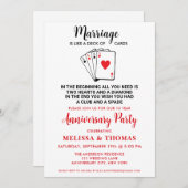 Funny Eriage Spaß Anniversary Party Einladung (Vorne/Hinten)