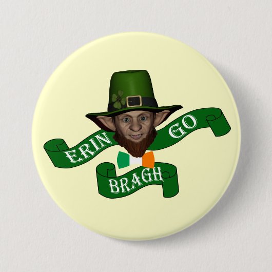 Funny Erin brach St Patrick's Day Button (Vorderseite)