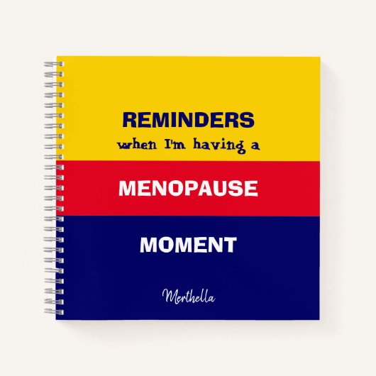 Funny ERINNERUNGEN MENOPAUSE MOMENT Notizblock (Vorderseite)