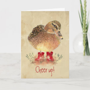 Funny ermutigen, Cheer Up - Duck Card Karte