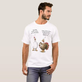 Funny Erntedank Big Chicken Es wird Spaß in der Tü T-Shirt (Vorne ganz)