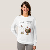 Funny Erntedank Big Chicken Es wird Spaß in der Tü T-Shirt (Vorne ganz)