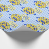 Funny Erntedank Blueberry Pie Piece of Me Pun Geschenkpapier (Ecke)