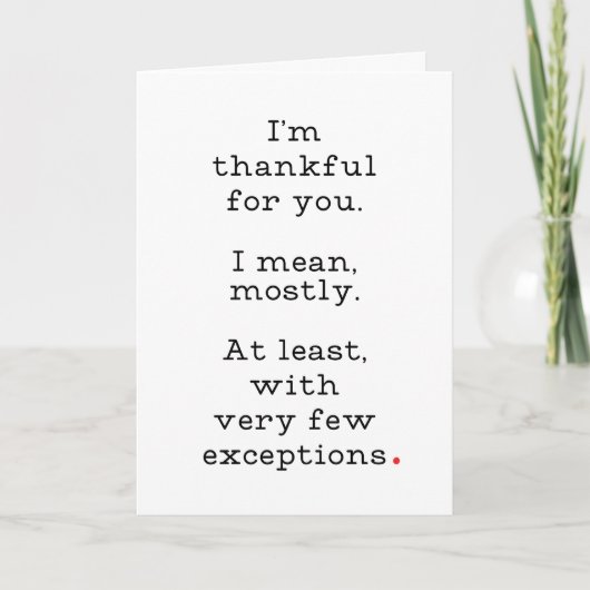 Funny Erntedank Card Dankeskarte (Vorderseite)