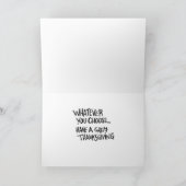 Funny Erntedank Card Feiertagskarte (Innenseite)