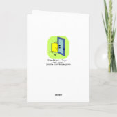 Funny Erntedank Card: Feuchte Türkei Feiertagskarte (Rückseite)