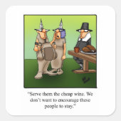 Funny Erntedank "Cheap Wine" Stickers (Vorderseite)