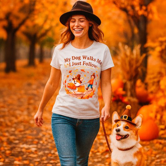 Funny Erntedank Corgi Dog Quote Liebhaber von Haus T-Shirt