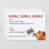 Funny Erntedank Day Einladung (Rückseite)