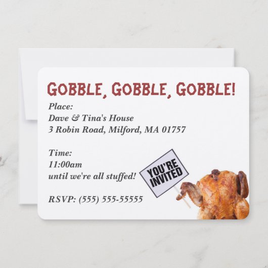 Funny Erntedank Day Einladung (Rückseite)