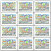 FUNNY ERNTEDANK DAY PARADE TÜRKEY BALLOON AUFKLEBER (Vorderseite)