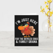 Funny Erntedank Deviled Eggs Family Drama - Uni Karte (Gelbe Blume)