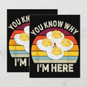 Funny Erntedank Deviled Eggs Sie wissen, warum ich (Vorne/Hinten)