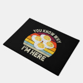 Funny Erntedank Deviled Eggs Sie wissen, warum ich Fußmatte (Schrägansicht)