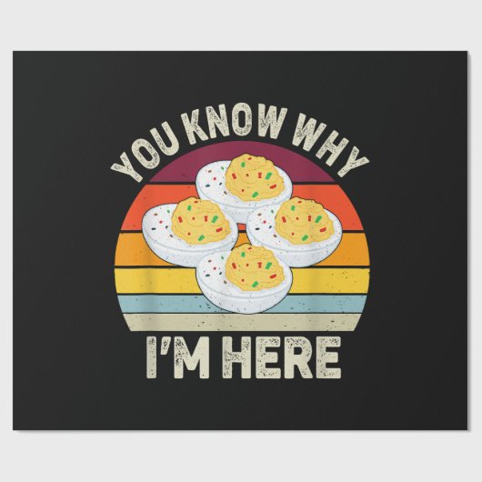 Funny Erntedank Deviled Eggs Sie wissen, warum ich Geschenkpapier (Flach)