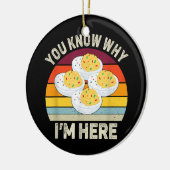 Funny Erntedank Deviled Eggs Sie wissen, warum ich Keramik Ornament (Links)