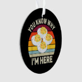 Funny Erntedank Deviled Eggs Sie wissen, warum ich Ornament (Vorderseite)