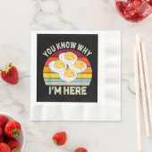 Funny Erntedank Deviled Eggs Sie wissen, warum ich Serviette (Beispiel)