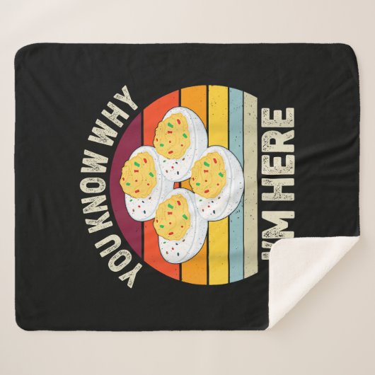 Funny Erntedank Deviled Eggs Sie wissen, warum ich Sherpadecke (Vorderseite (Horizontal))