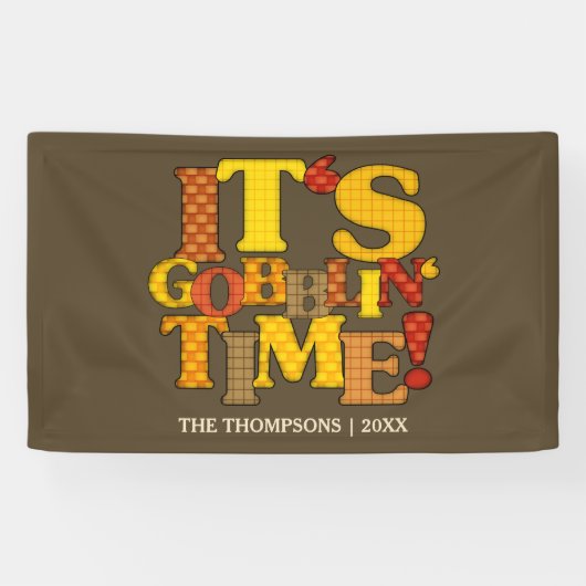 Funny Erntedank Dinner Banner (Horizontal)