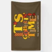 Funny Erntedank Dinner Banner (Vertikal)