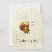 Funny Erntedank Dinner Einladung (Rückseite)