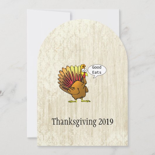 Funny Erntedank Dinner Einladung (Rückseite)