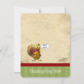 Funny Erntedank Dinner Einladung (Rückseite)