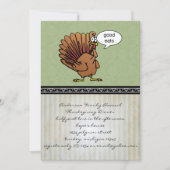 Funny Erntedank Dinner Einladung (Vorderseite)