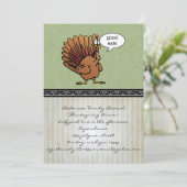 Funny Erntedank Dinner Einladung (Stehend Vorderseite)