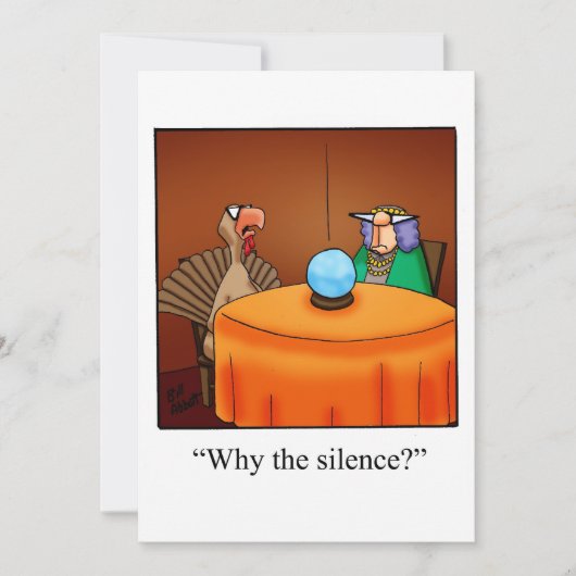 Funny Erntedank Dinner Einladung (Vorderseite)