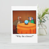 Funny Erntedank Dinner Einladung (Stehend Vorderseite)